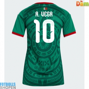 Billiga Mexiko Alexis Vega #10 Hemmatröja Dam VM 2026 Kortärmad